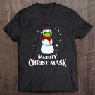 Tadostore Snowman Mask Christmas 2020 Funny Matching Pajama Cute Gift Tee Shirt