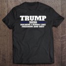Tadostore Pro Trump 2020 Because I Like Freedom And Shit Tee Shirt