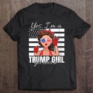 Tadostore Womens Womens Trump Supporter Donald Trump Gift V-Neck Tee Shirt