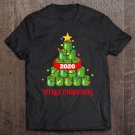 Tadostore Funny Toilet Paper Christmas Tree 2020 Quarantine Xmas Light Tee Shirt