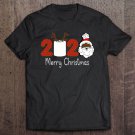 Tadostore African American Santa Claus Pajama Quarantine Christmas Tee Shirt
