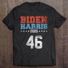 Tadostore Womens Biden Harris 2020 Distressed Jersey Style 46 President Tee Shirt