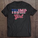 Tadostore Trump Girl Cute Republican Us Flag Womens Shirt Tee Shirt
