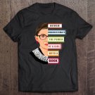 Tadostore Rbg Quote With Book And Women Feminist Ruth Bader Ginsburg Tee Shirt