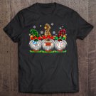 Tadostore Quarantine Christmas Gnome Wearing Mask Buffalo Plaid Pajama Tee Shirt