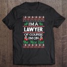 Tadostore Funny Christmas Gifts For Lawyer Christmas Ugly Design Tee Shirt