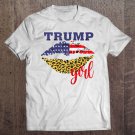 Tadostore Womens Trump Girl Leopard Lips Usa Flag Pro Vote For Donald 2020 Ver2 Tee Shirt