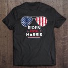 Tadostore Womens Biden Harris 2020 Aviator Sunglasses American Flag Tee Shirt