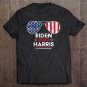 Tadostore Womens Biden Harris 2020 Aviator Sunglasses American Flag Tee Shirt