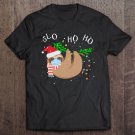 Tadostore Slo Ho Ho Merry Slothmas - Face Mask Sloth Christmas Tee Shirt