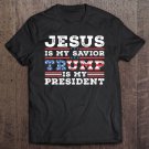 Tadostore Jesus Is My Savior Trump Is My President Trump 2020 Ver2 Tee Shirt
