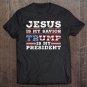 Tadostore Jesus Is My Savior Trump Is My President Trump 2020 Ver2 Tee Shirt