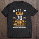 Tadostore Made In 1950 70Th Birthday Quarantine Gift 70 Years Old Tee Shirt