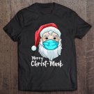 Tadostore Christmas 2020 Santa Wearing Mask Merry Christ-Mask Xmas Tee Shirt