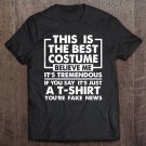 Tadostore Trump Halloween Best Costume Funny Political Fake News Tee Shirt