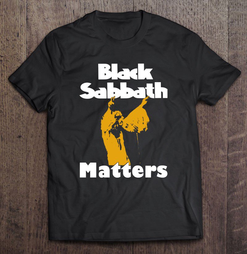 Tadostore Black Sabbath Matters Black Lives Matter Master Of Reality Tee Shirt