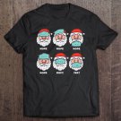 Tadostore Santa Face Mask Funny Christmas Xmas Quarantine Pajamas Tee Shirt