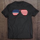 Tadostore Joe Biden Aviator Sunglasses Patriotic Usa Flag Tee Shirt