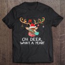 Tadostore Merry Quarantine Christmas 2020 Reindeer Mask Family Pajamas Copy Tee Shirt