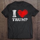 Tadostore I Love Trump Zip Tee Shirt