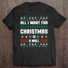 Tadostore Christmas Wishes Build The Wall Pro Trump Tee Shirt