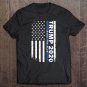 Tadostore Trump Back The Blue Shirt Pro Trump Blue Line American Flag Tee Shirt