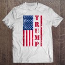 Tadostore Trump Gifts For Republicans Red And Blue Trump American Flag Tee Shirt