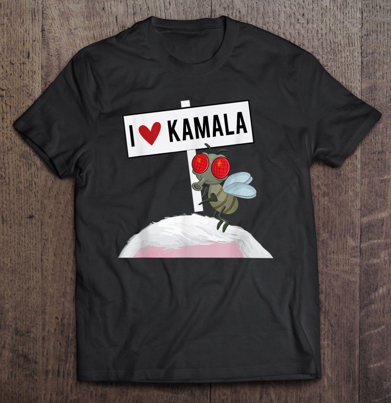 Tadostore Funny Pence Harris Debate Fly I Love Kamala Tee Shirt