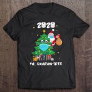 Tadostore Funny Quarantine Christmas Tree Ornament, Santa Face Mask Tee Shirt