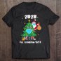 Tadostore Funny Quarantine Christmas Tree Ornament, Santa Face Mask Tee Shirt