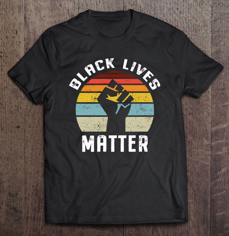 Tadostore Black Lives Matter Retro Vintage Tee Shirt