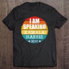 Tadostore Womens I Am Speaking Kamala Harris 2020 Vice President Tee Shirt