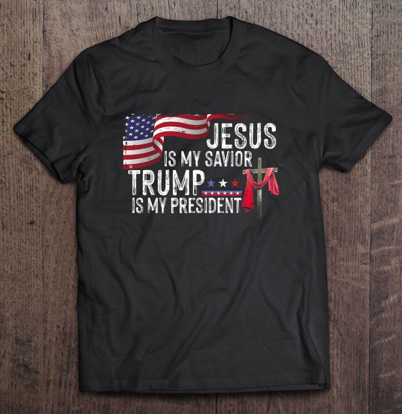 Tadostore Jesus Is My Savior Trump Is My President[/ Tee Shirt
