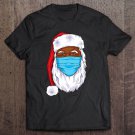 Tadostore Black Father Christmas 2020 Santa Claus Face Mask Tee Shirt