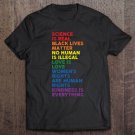 Tadostore Distressed Science Is Real Black Lives Matter Lgbt Pride Tee Shirt