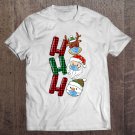 Tadostore Christmas Ho-Ho-Ho Santa Reindeer Snowman Face Mask Pajama Tee Shirt