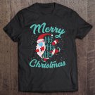 Tadostore Merry Christmas Ho Ho Ho Santa Claus Wearing A Face Mask Tee Shirt