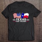 Tadostore Texas For Trump Texas Flag Ameican Flag Vote Trump Tee Shirt
