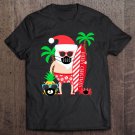 Tadostore Funny 2020 Christmas Surfing Gift For Surfer Santa With Mask Tee Shirt