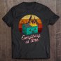 Tadostore 2020 Dumpster Fire Retro Sunset Funny Tee Shirt