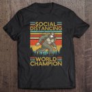 Tadostore Social Distancing World Champion Sasquatch Face Mask Bigfoot Tee Shirt