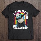 Tadostore I Turned 18 In Quarantine Dabbing Panda 18Th Birthday Kids Tee Shirt