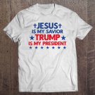 Tadostore Jesus Is My Savior Trump Is My President 2020 Election Tee Shirt
