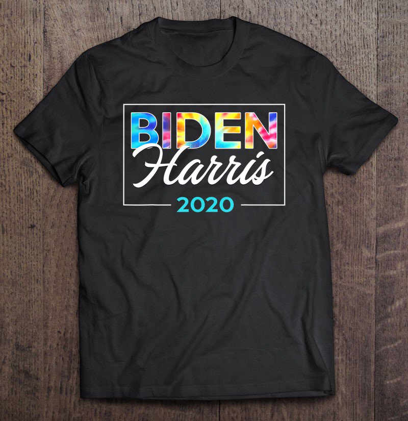 Tadostore Tie Dye Biden Harris 2020 Shirt For Women Watercolor Cute Tee Shirt