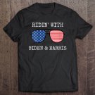 Tadostore Womens Ridin With Biden & Kamala Harris Usa Aviators Vote 2020 Tee Shirt