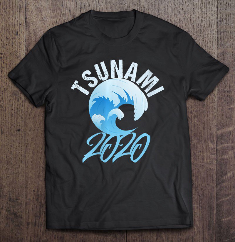 Tadostore Womens Democrat Tsunami Blue Wave Anti Trump 2020 Election Tee Shirt