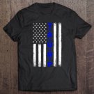 Tadostore Thin Blue Line Trump Usa Flag - Support Cops And Trump 2020 Ver2 Tee Shirt