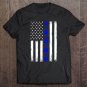 Tadostore Thin Blue Line Trump Usa Flag - Support Cops And Trump 2020 Ver2 Tee Shirt