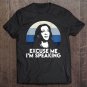 Tadostore Womens Excuse Me I'm Speaking Kamala Raglan Baseball Tee Tee Shirt