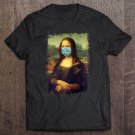 Tadostore Mona Lisa With Mask Funny Famous Painting Quarantine Tee Shirt